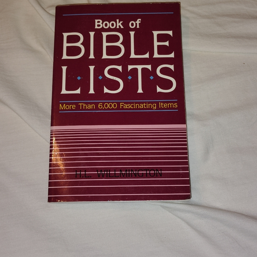 Book of Bible Lists by H.L. Willmington, Paperback.